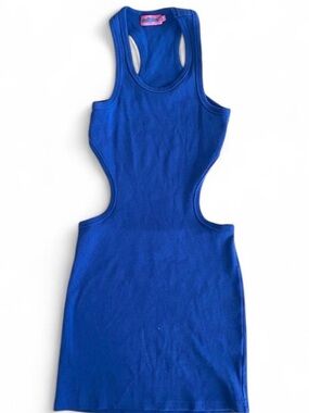 Edikted Royal Blue Cutout Bodycon Dress